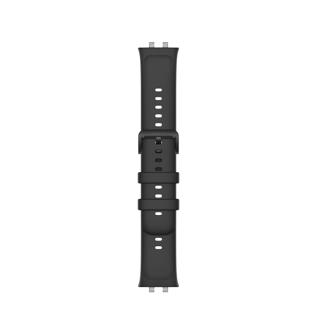 OPPO Watch 系列原装表带 OPPO Watch 氟橡胶表带 铂黑 22mm